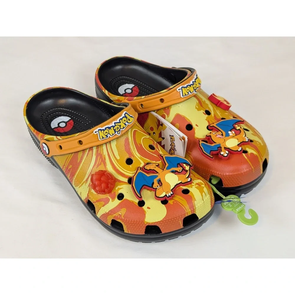 Crocs Pokemon Charizard Classic Clog Size Men's 9/Women's 11 with Jibbitz New